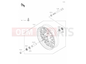 KAWASAKI Z650RS 50th (ER650MNACB) 39 Front Hub