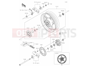 KAWASAKI NINJA 400 (EX400GNFNN) 40 Rear Hub