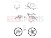 KAWASAKI NINJA 400 (EX400GNFNN) 61 Decals(Gray)