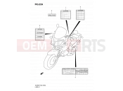 SUZUKI DL650A K9 (2009) V-Strom (E02,E19,E24,E37) 52A - LABEL (MODEL K8/K9)