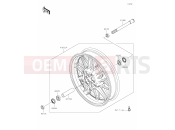 KAWASAKI Z900RS (ZR900KNSBB) 38 Front Hub