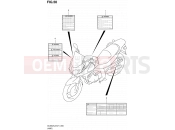 SUZUKI DL650A L2 (2012) V-Strom (E21) 50 - LABEL (DL650AUEL2 E21)