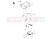 KAWASAKI KLX450R (KLX450AMFNN) (Europe) 03 Cylinder/Piston(s)