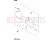 SUZUKI DL650A L2 (2012) V-Strom (E21) 71 - KNUCKLE COVER SET (OPTIONAL)