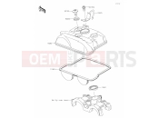 KAWASAKI KX250 (KX252BLF) (Europe) 02 Cylinder Head Cover