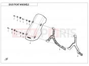 CFMOTO 2025 ATV CFORCE 1000 (CF1000AU-2) FRONT WINDSHIELD(OVERLAND) - F80-1
