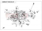 CFMOTO 2025 ATV CFORCE 1000 (CF1000AU-2) LEFT CRANKCASE ASSY - E01-1
