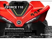 CFMOTO CFORCE 110 (CF110AY10) OWNER\'S MANUAL(GERMAN) - F38-E