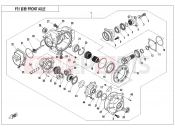 CFMOTO 2017 ATV CFORCE 450 (CF400ATR-2L [T3a] ) FRONT AXLE - F31-V1