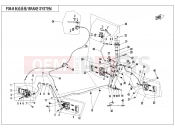 BRAKE SYSTEM(LH,SPLIT) - F08-B - CFMOTO CFORCE 450 (CF400AU-A) 2020
