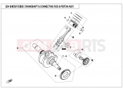 CFMOTO CFORCE 450 (CF400AU-B) CRANKSHAFT @^ CONNECTING ROD @^ PISTON ASSY. - E04