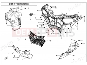 CFMOTO CFORCE 520 (CF500ATR-9L [T3b]  [WITHOUT ABS] ) FRONT PLASTICS - F04-1-V1