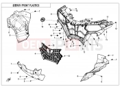 CFMOTO CFORCE 520 (CF500ATR-9L [T3b]  [WITHOUT ABS] ) FRONT PLASTICS - F04-1-V2