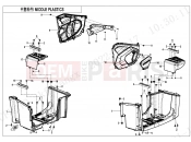 CFMOTO CFORCE 520 (CF500ATR-9L [T3b]  [WITHOUT ABS] ) MIDDLE PLASTICS - F04-4