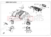 CFMOTO CFORCE 520 (CF500ATR-9L [T3b]  [WITHOUT ABS] ) REAR PLASTICS - F04-5