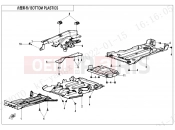 CFMOTO CFORCE 520 (CF500ATR-9L [T3b]  [WITHOUT ABS] ) BOTTOM PLASTICS - F04-6