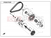 CLUTCH @^ CVT ASSY. - E05 - CFMOTO CFORCE 625 (CF600AU-3LF) 2021
