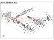 FRONT AXLE - F31-V1 - CFMOTO CFORCE 800 (CF800ATR-2) 2017