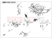 CFMOTO 2018 ATV CFORCE 850 (CF800AU-2A) FRONT PLASTICS - F04-1-E
