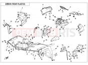 CFMOTO 2018 ATV CFORCE 850 (CF800AU-2A) FRONT PLASTICS - F04-2-A