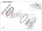 CFMOTO 2018 ATV CFORCE 850 (CF800AU-2A) CVT CASE ASSY - E01-3-V1