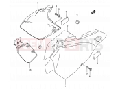 37B - FRAME COVER (MODEL K3/K4) - Suzuki DR-Z400E K3 (2003) (E01)