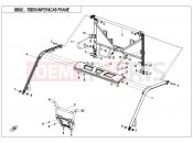CFMOTO 2019 UTV UFORCE 1000 (CF1000UTR-3) BUMPER @^ CAB FRAME - F23-V2