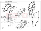 CFMOTO 2019 UTV UFORCE 1000 (CF1000UTR-3) LEFT DOORS - F37-1-V1
