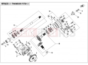 CFMOTO 2019 UTV UFORCE 1000 (CF1000UTR-3) TRANSMISSION SYSTEM(2) - E06-2-V3