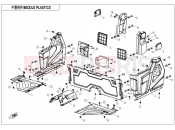 MIDDLE PLASTICS(FOR NON SIDE DOORS) - F04-3-B-V2 - CFMOTO UFORCE 1000 (CF1000UTR-3) 2020