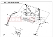 BUMPER @^ CAB FRAME - F23-V2 - CFMOTO UFORCE 1000 (CF1000UTR-3) 2020