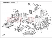 CFMOTO UFORCE 1000 (CF1000UTR-3) MIDDLE PLASTICS(FOR SIDE DOORS) - F04-3-A-V4