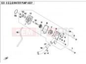 CFMOTO RANCHER 500 (CF500-3) WATER PUMP ASSY.