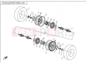 CFMOTO RANCHER 500 (CF500-3) FRONT WHEEL ASSY