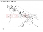 CFMOTO RANCHER 500 (CF500-3) WATER PUMP ASSY - E22(2014)