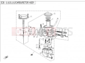 CFMOTO RANCHER 500 (CF500-3) CARBURETOR - E24