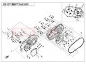 CFMOTO UFORCE 550 (CF500UTR-2) CVT CASE ASSY. - E01-3