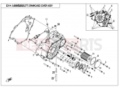 CFMOTO UFORCE 550 (CF500UTR-2) LEFT CRANKCASE COVER ASSY. - E01-4