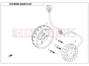 CFMOTO UFORCE 550 (CF500UTR-2) MAGNETO STATOR ASSY(WITH EPS) - E03-B