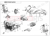 FRONT PLASTICS - F04-1 - CFMOTO UFORCE 600 (CF600UTR [T1b] ) 2023