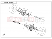 CFMOTO 2014 UTV UFORCE 800 (CF800-3) FRONT WHEEL - F07-B