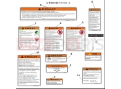 CFMOTO UFORCE 800 (CF800-3) TURKEY WARNING DECALS - F19-E