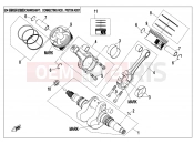 CFMOTO 2019 UTV UFORCE 800 (CF800UTR-2) CRANKSHAFT @^ CONNECTING ROD @^ PISTON ASSY. - E04
