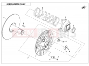 CFMOTO 2019 UTV UFORCE 800 (CF800UTR-2) DRIVEN PULLEY(HL) - E05-2-A