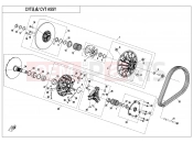 CFMOTO UFORCE 800 (CF800UTR-4) CVT ASSY - E05