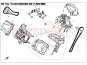 CFMOTO UFORCE 800 (CF800UU-A) CYLINDER HEAD AND CYLINDER ASSY. - E02