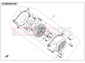 CFMOTO UFORCE 800 (CF800UU-A) FAN ASSY - E18