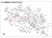 CFMOTO 2020 UTV UFORCE 800 (CF800UU-A) LEFT CRANKCASE COVER ASSY. - E01-4