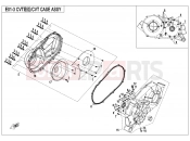 CFMOTO 2018 SSV ZFORCE 1000 (CF1000US-2) CVT CASE ASSY - E01-3-V1