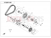 CFMOTO ZFORCE 1000 (CF1000UTR-2) CVT ASSY(NON SPEED LIMITED@^DIE THRUST COLLAR) - E05-A